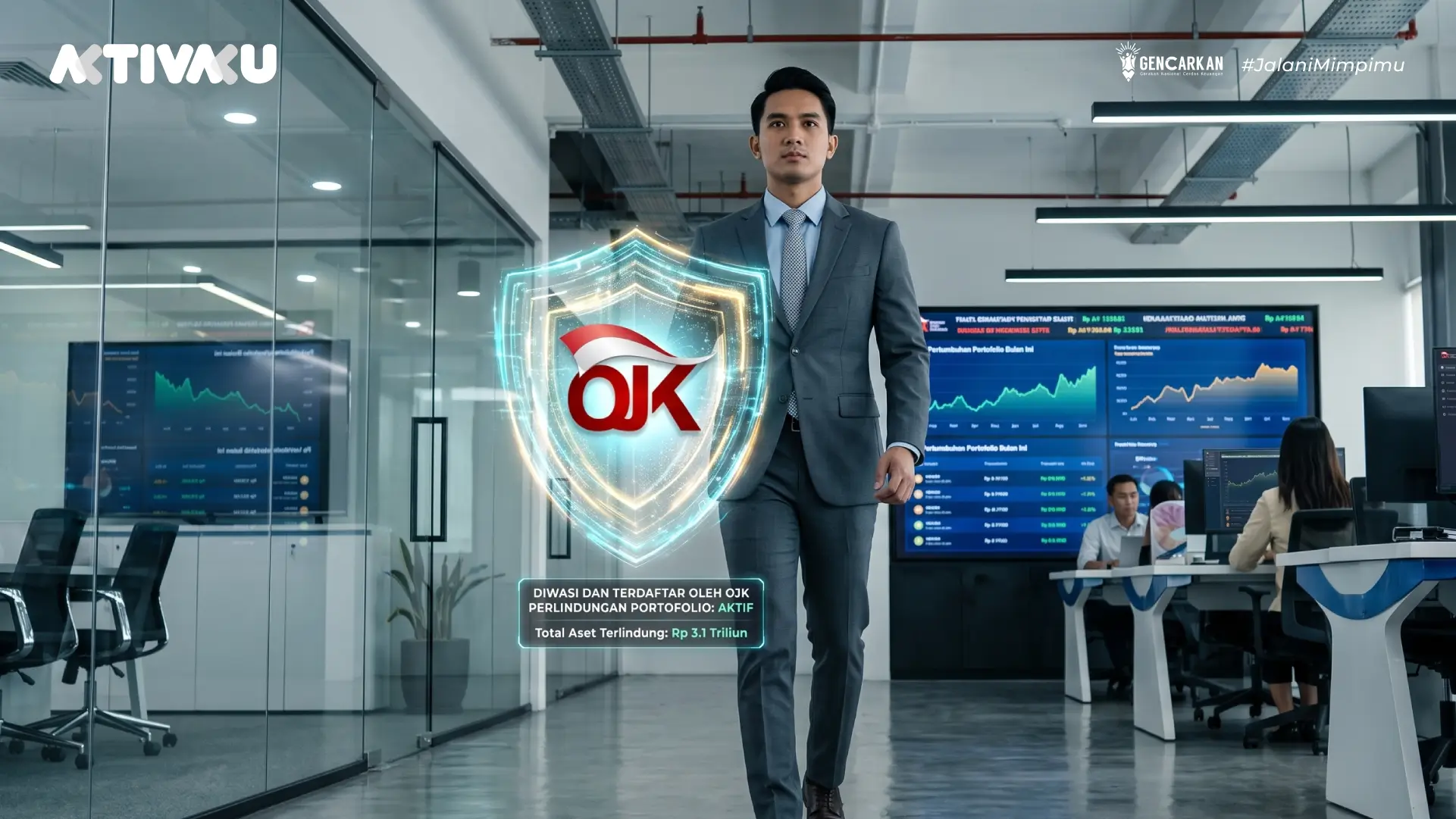 Pengusaha muda melindungi jejak rekam kredit SLIK OJK agar pengajuan modal bisnis lancar.